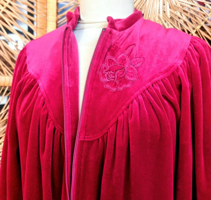 Vintage 70's Triumph Towel Robe Dressing Coat - Yatva