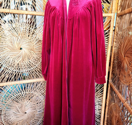 Vintage 70's Triumph Towel Robe Dressing Coat - Yatva
