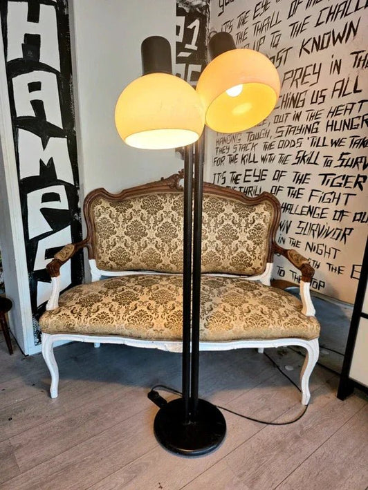 Vintage 70's Two - Headed FLoor Lamp - Yatva