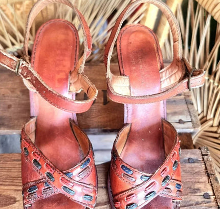 Vintage 70s Wooden Heels - Yatva
