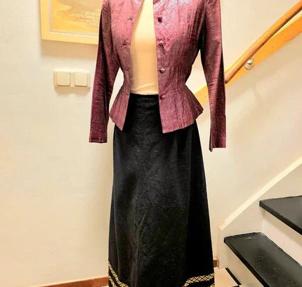 Vintage 70's Wool Maxi Skirt - Yatva