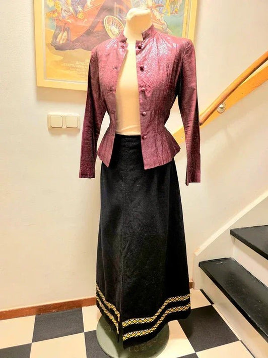 Vintage 70's Wool Maxi Skirt - Yatva