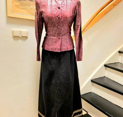 Vintage 70's Wool Maxi Skirt - Yatva