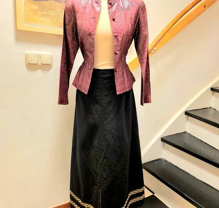 Vintage 70's Wool Maxi Skirt - Yatva