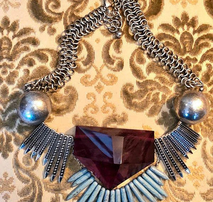 Vintage 70's/80's Art Deco Necklace - Yatva