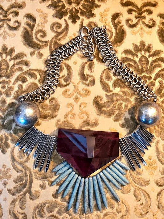 Vintage 70's/80's Art Deco Necklace - Yatva