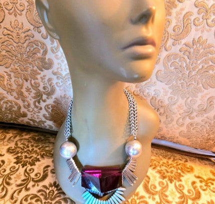 Vintage 70's/80's Art Deco Necklace - Yatva