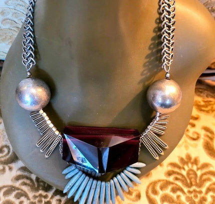 Vintage 70's/80's Art Deco Necklace - Yatva