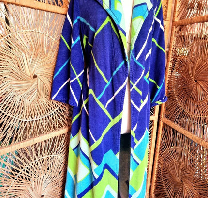 Vintage 70s/80s Vossen Model Towel Robe Dressing Coat - Yatva
