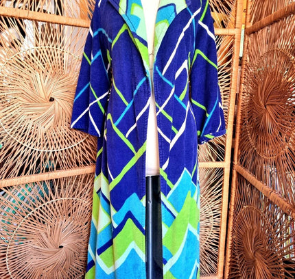 Vintage 70s/80s Vossen Model Towel Robe Dressing Coat - Yatva