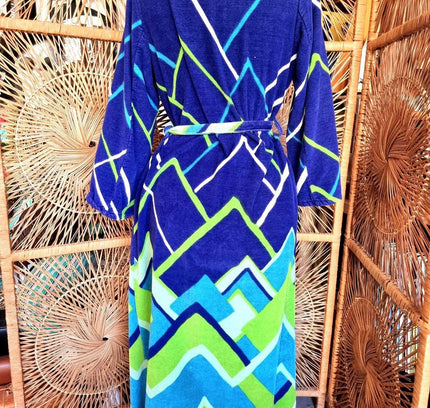 Vintage 70s/80s Vossen Model Towel Robe Dressing Coat - Yatva