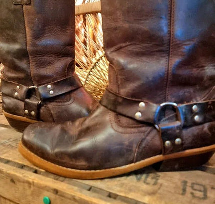 Vintage 70s/80s Western Pull Up Boots - Yatva