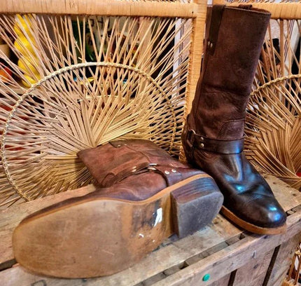 Vintage 70s/80s Western Pull Up Boots - Yatva
