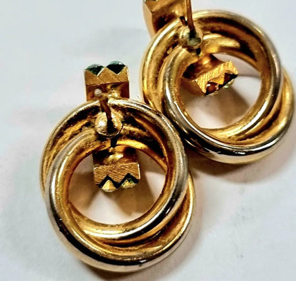 Vintage 80' s Pierced Earrings - Yatva