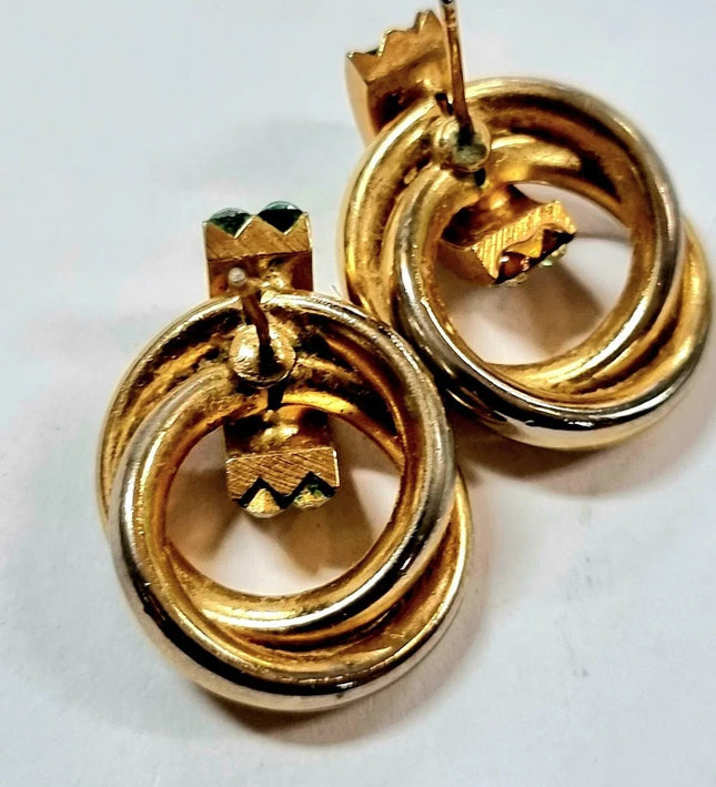 Vintage 80' s Pierced Earrings - Yatva