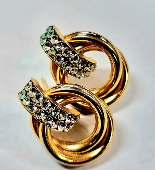 Vintage 80' s Pierced Earrings - Yatva