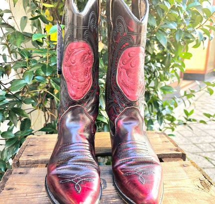 Vintage 80's / 90's Best of West Leather Cowboy Boots - Yatva