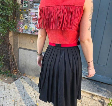 Vintage 80's / 90's C.County Fringe Waistcoat - Yatva
