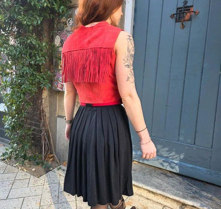 Vintage 80's / 90's C.County Fringe Waistcoat - Yatva