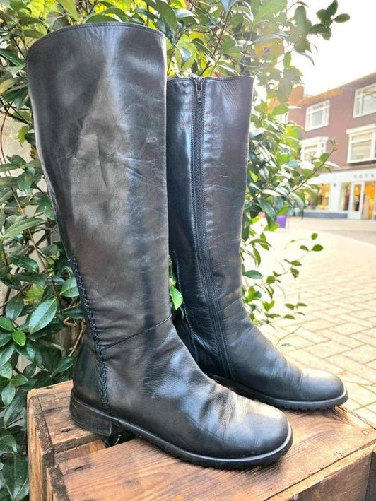 Vintage 80s / 90s Franco Bonoldi Leather Boots - Yatva