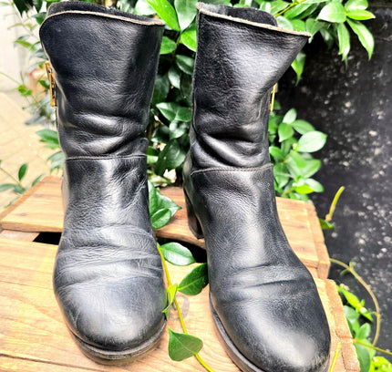 Vintage 80's / 90's Leather Ankle Boots - Yatva