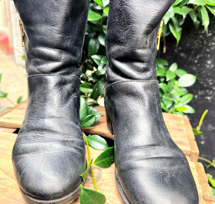 Vintage 80's / 90's Leather Ankle Boots - Yatva