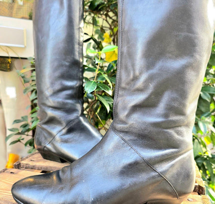 Vintage 80's / 90's Leather Boots - Yatva