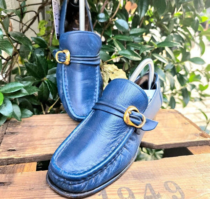 Vintage 80's / 90's Leather Slip on Loafers - Yatva