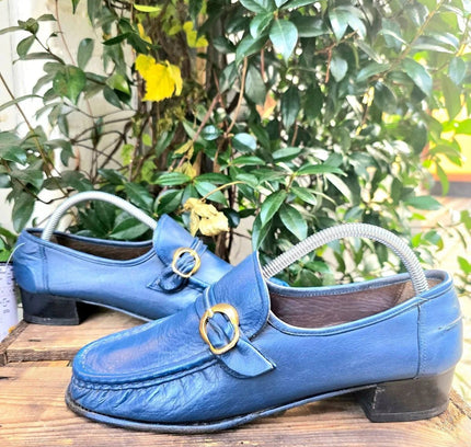 Vintage 80's / 90's Leather Slip on Loafers - Yatva