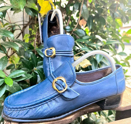 Vintage 80's / 90's Leather Slip on Loafers - Yatva
