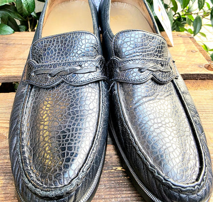 Vintage 80's / 90's Leather Slip on Shoes - Yatva