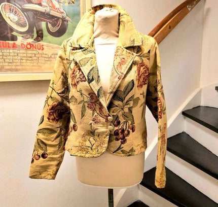 Vintage 80's / 90's Maggie Carol Tapestry Jacket - Yatva