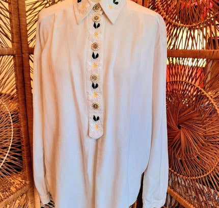 Vintage 80s / 90s Sixth Sense Traditional Shirt - Yatva