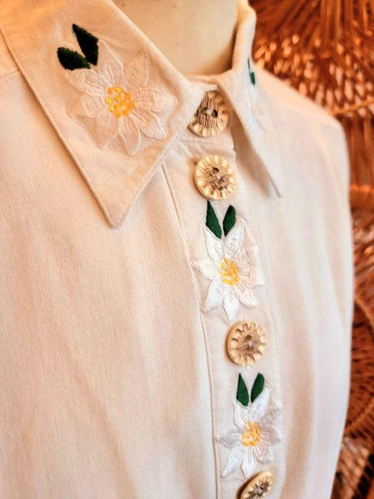 Vintage 80s / 90s Sixth Sense Traditional Shirt - Yatva
