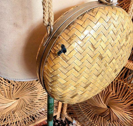 Vintage 80's / 90's Straw Shoulder Bag - Yatva