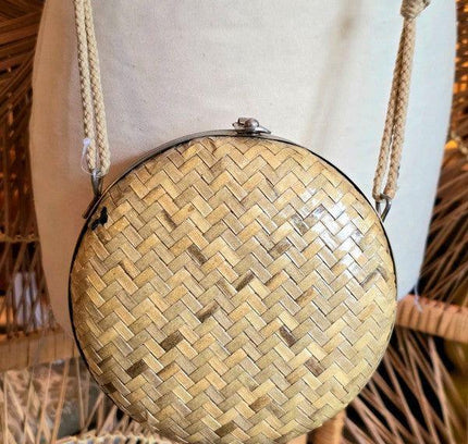 Vintage 80's / 90's Straw Shoulder Bag - Yatva