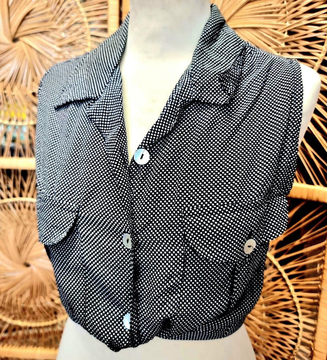 Vintage 80s Amici Sleeveless Shirt - Yatva