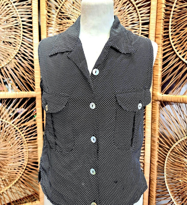 Vintage 80s Amici Sleeveless Shirt - Yatva