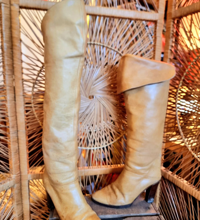 Vintage 80's Antonio Marano Knee Boots - Yatva