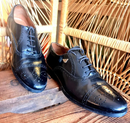 Vintage 80s Armani Brogue Shoes - Yatva