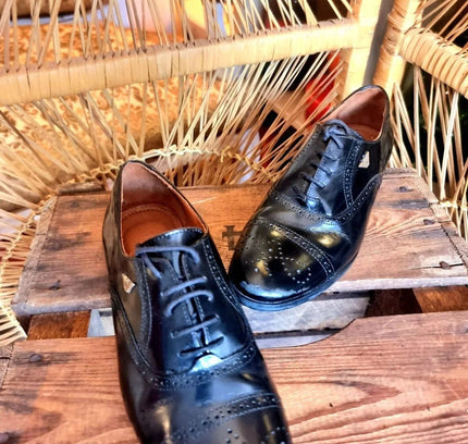 Vintage 80s Armani Brogue Shoes - Yatva