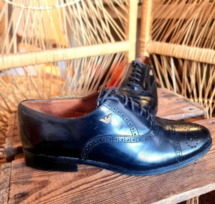 Vintage 80s Armani Brogue Shoes - Yatva