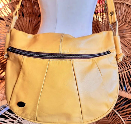 Vintage 80's Asko By Dedszzz Leather Shoulder Bag - Yatva