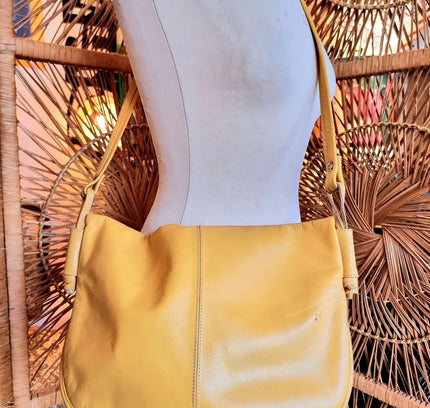 Vintage 80's Asko By Dedszzz Leather Shoulder Bag - Yatva