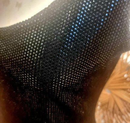Vintage 80s Bandolera Glitter Skater Dress - Yatva