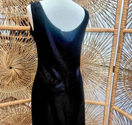 Vintage 80s Bandolera Glitter Skater Dress - Yatva