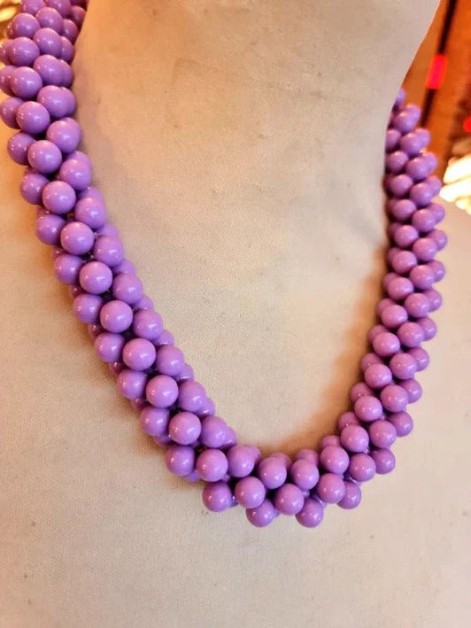 Vintage 80's Bead Necklace - Yatva