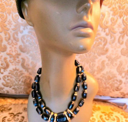 Vintage 80's Bead Necklace - Yatva