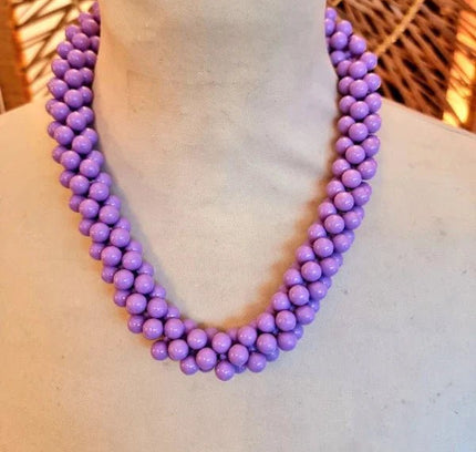 Vintage 80's Bead Necklace - Yatva