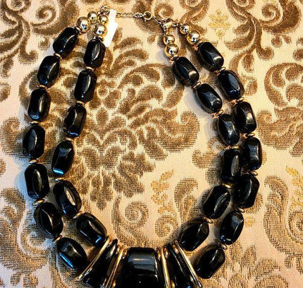 Vintage 80's Bead Necklace - Yatva